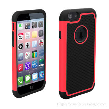Football Veins Skin Style PC + Silicone Hybrid Case for iPhone 6
